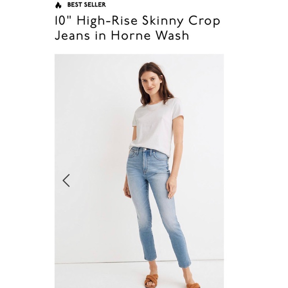 Madewell high rise skinny